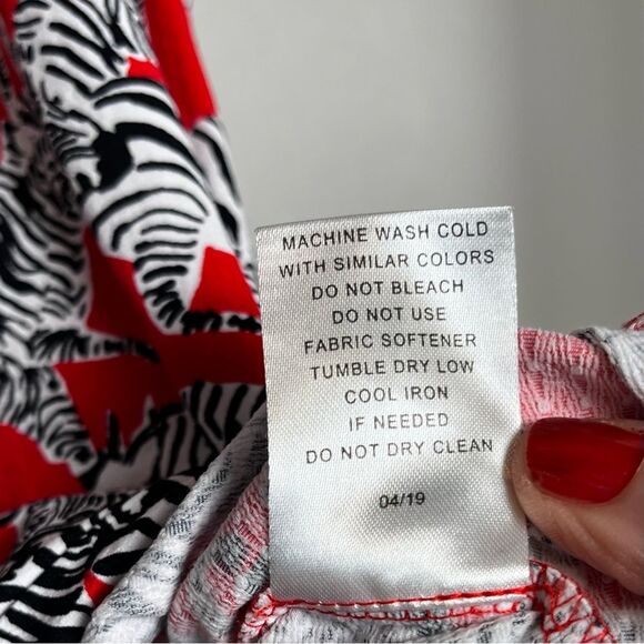 IBKUL Women's Quarter Zip Novelty Zebra Print Long Sleeve Large Pickleball Golf - Picture 9 of 9